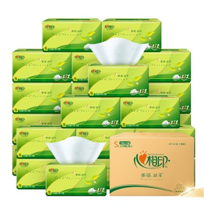 心相印 DT32150 软包抽取式面纸 （提装）茶语丝享系列150抽抽纸6包/提